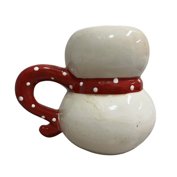 Johanna Parker Ceramic 16oz Vintage Snowman & Reindeer Coffee Cocoa Mug - Picture 4 of 16